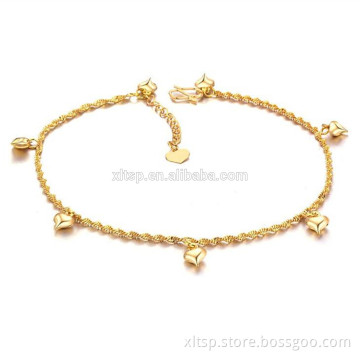 India hottest 18k gold jewelry anklet from China